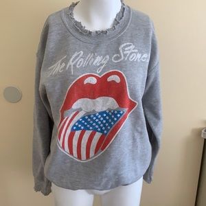 Grey Rolling Stones Sweatshirt from Urban Outfitters.